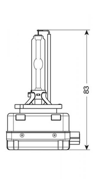 HID-Xenon-Lampe 4.300°K - D1S - 35W - PK32d-2 - 1 Stck - Box