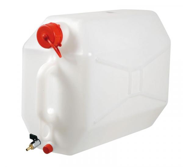 Kanister aus Polyethylen mit Metallhahn - 25 L - Horizontal