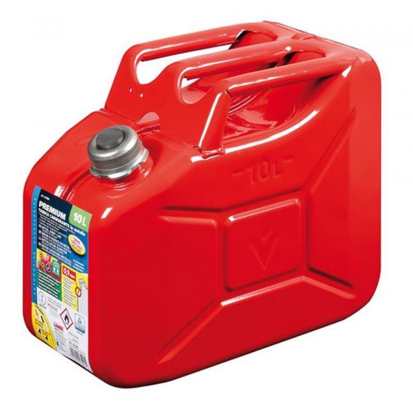 Premium-Kraftstofftank aus Metall - 10 L - Rot