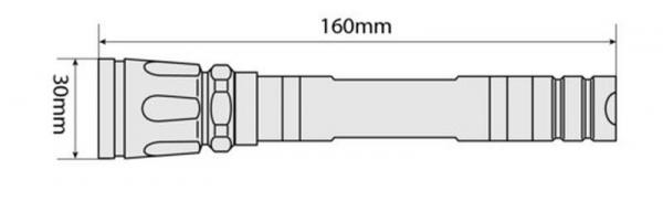 Patrol-Led, Aluminium-Led-Taschenlampe - Schlank - 1W