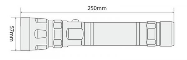 Patrol-Led, Aluminium-Led-Taschenlampe - Maxi - 3W