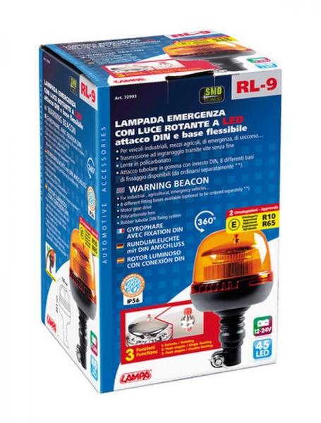 RL-9, Notleuchte mit LED-Drehlicht, 12/24V
