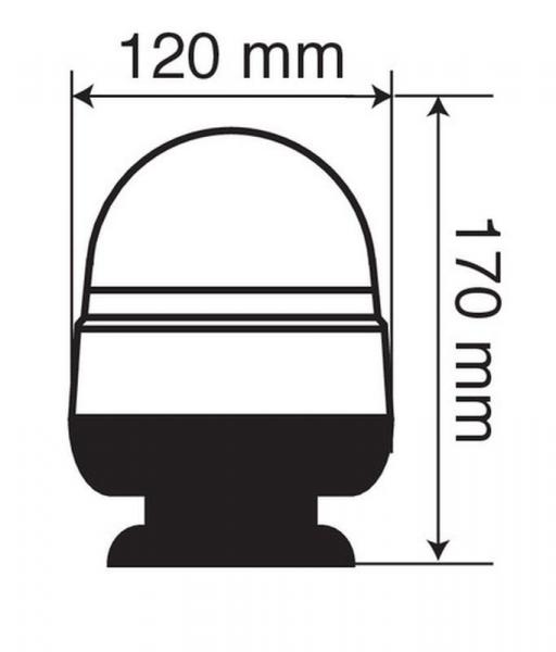 RL-4, Notleuchte mit drehbarem LED-Licht, 12/24V