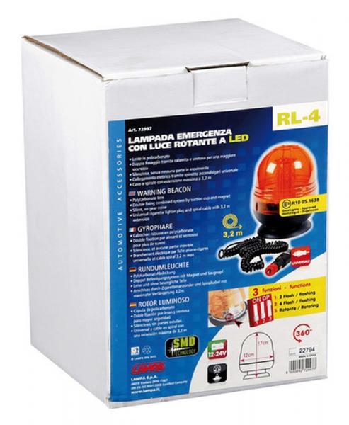 RL-4, Notleuchte mit drehbarem LED-Licht, 12/24V