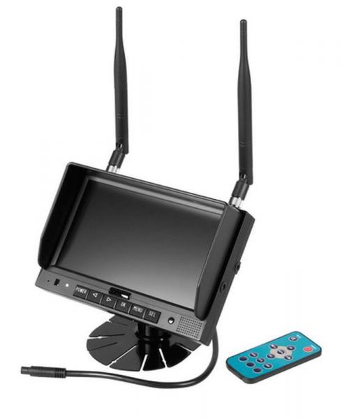 M4, 7" LCD-Monitor 7" Drahtlos, Kamera 1+2+3+4