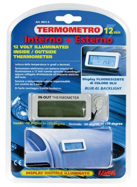 Internes/externes Thermometer - 12/24V