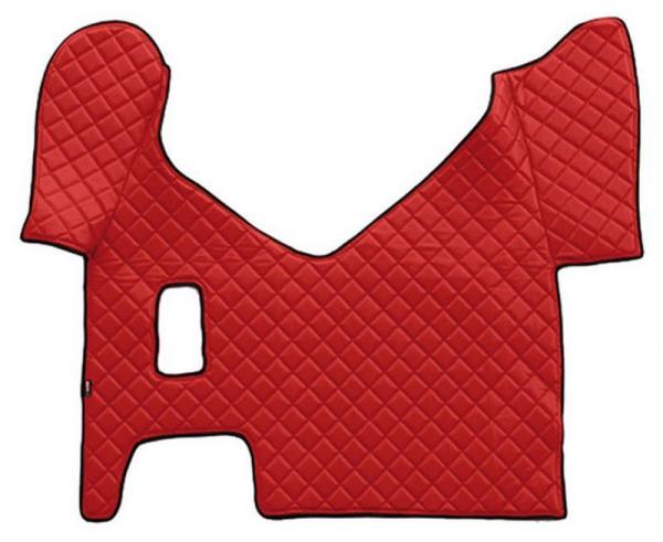 Kunstleder-Mittelteppich - Rot - Iveco Stralis (08/02>12/12) manuell, breites Fahrerhaus - Iveco Stralis (09/16>) manuell, breites Fahrerhaus - Iveco Stralis Hi-Way (07/12>08/16) manuell, breites Fahrerhaus - Iveco Stralis XP (09/16>12/17) manuell, breite