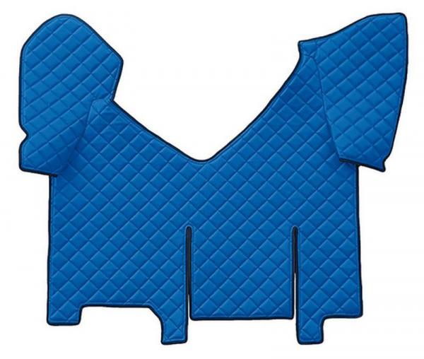 Zentraler Teppich in Kunstleder - Blau - Iveco Stralis (08/02>12/12) automatische, breite Kabine, Schiebekühlschrank - Iveco Stralis (09/16>) automatische, breite Kabine, Schiebekühlschrank - Iveco Stralis Hi-Way (07/12>08/16) automatische, breite Kabine,