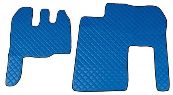 Einfacher Kunstlederteppich - Blau - Renault Magnum (01/01>06/13) manual