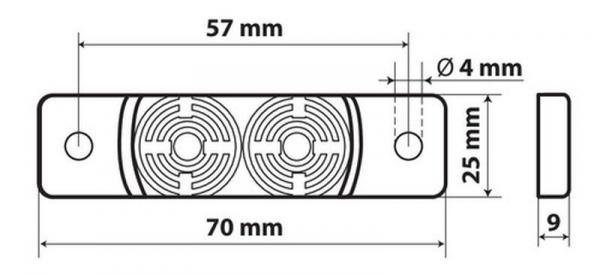 2 LEDs, 24V - Weiß