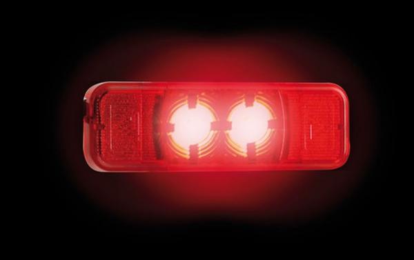 2 Led Umrissleuchte, 24V - Rot