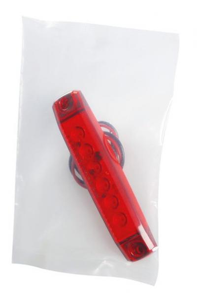 Satz 20 Stück, 6 Led Umrissleuchte, Anbau, 12/24V - Rot