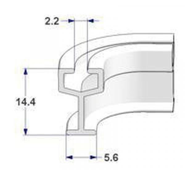 Satz 6 Klappschienen - 133 cm