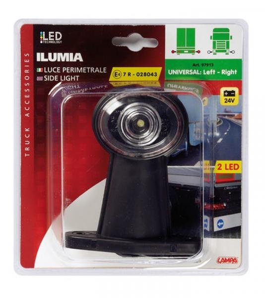 Ilumia, 2 LED-Perimeterleuchte, 24V - Kurz gerade - Universal