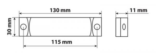 3 Led-Zusatzleuchte mit Reflektor - 24V - Rot