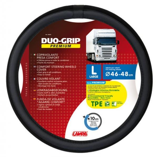 Duo-Grip, Komfortgriff-Lenkradbezug aus TPE - L - Ø 46/48 cm