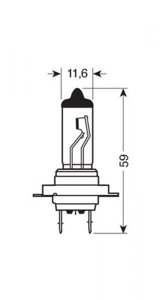 24V-Halogenlampe Blu-Xe - H7 - 70W - PX26d - 2 Stück - D/Blister