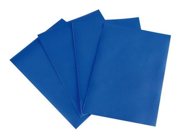 Lampa Repair-Set für LKW-Planen, Reparaturflicken selbstklebend, 4 Stück, Blau