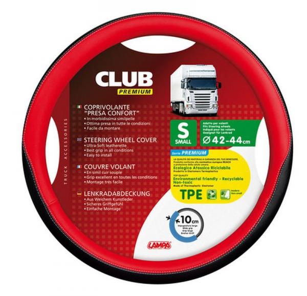 Club-Lenkradbezug mit Komfortgriff aus TPE - S - Ø 42/44 cm - Rot