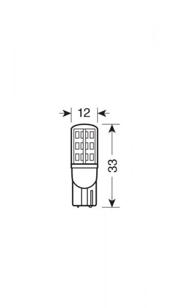 10-30V Mega-Led 24 - 24 SMD x 1 Chip - (T10) - W2,1x9,5d - 2 Stück - D/Blister - Weiß