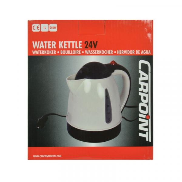Carpoint Wasserkocher 24 V, 1 Liter, geeignet für LKW, PKW, Wohnwagen u.a.